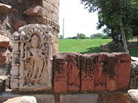 Remnants of the earlier Jain structure.