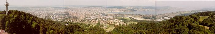 The view of Zürich from the Uetliberg.