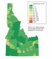 idaho demographics density mapsof boise